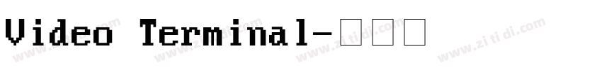 Video Terminal字体转换